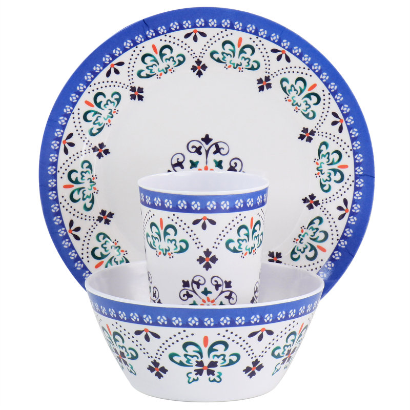 Gibson Melamine Dinnerware Set Service for 4 Wayfair